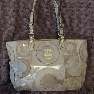 Coach Logo Metallic Satchel E1069-15748